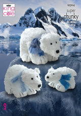 King Cole Tufty Super Chunky Polar Bears Pattern 9094