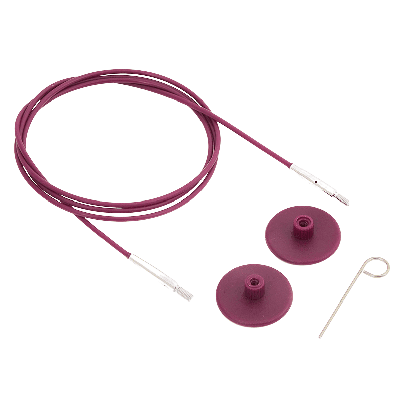 KnitPro Interchangeable Circular Needle Cables - Purple