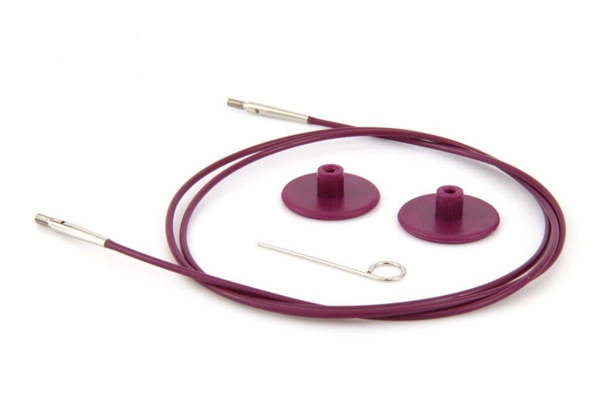 KnitPro Interchangeable Circular Needle Cables - Purple