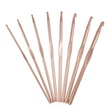 Milward Rose Gold Crochet Hooks - 8 Piece 15cm