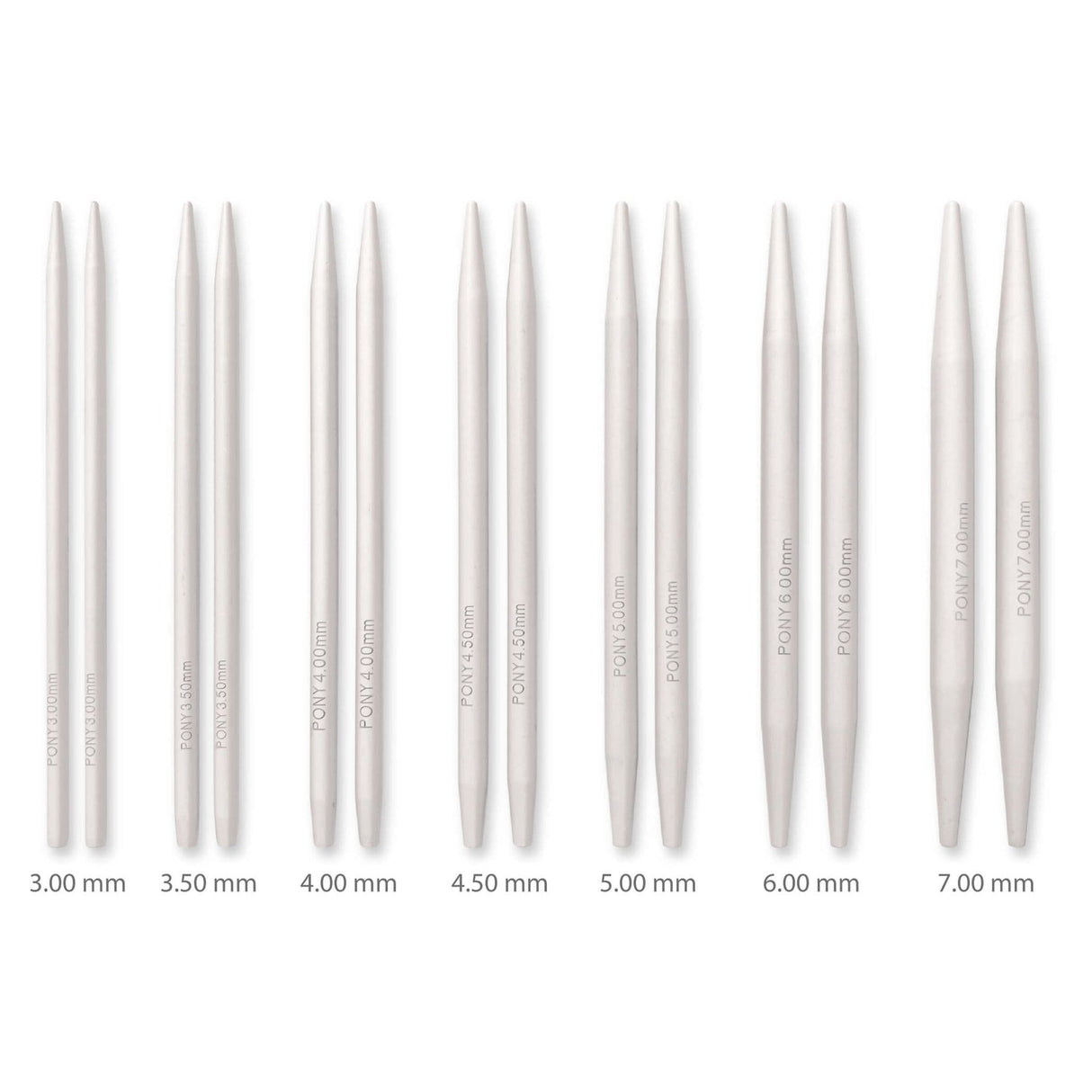 Pony Interchangeable Circular Needle Tips Set - Set of 7