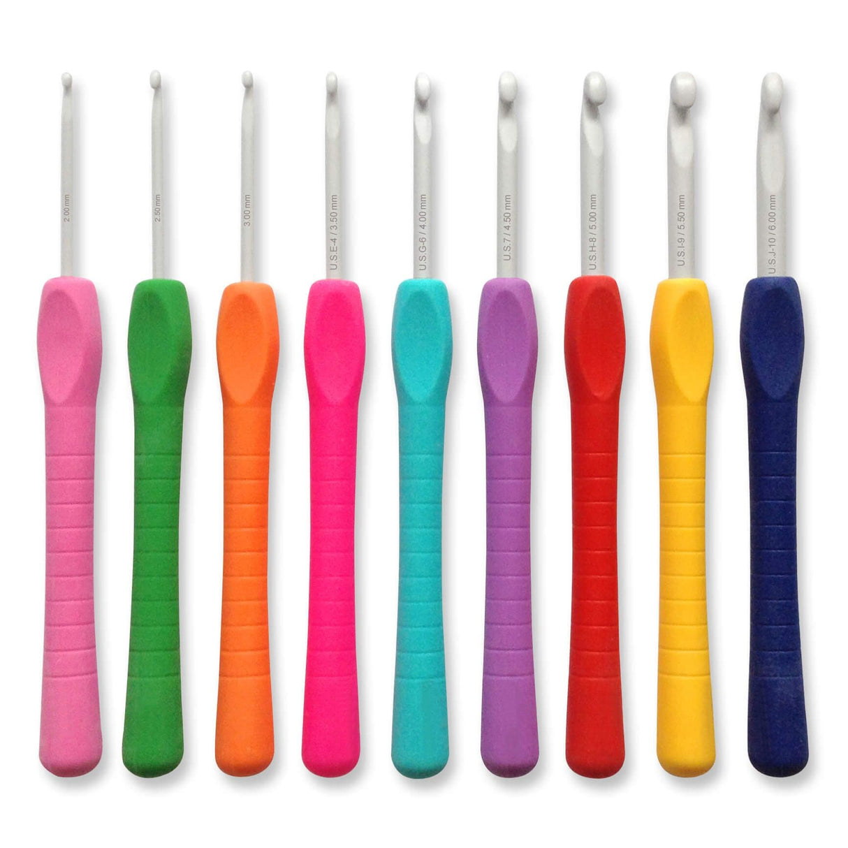 Pony Polka Dot Easy Grip Crochet Hook Set - Set of 9