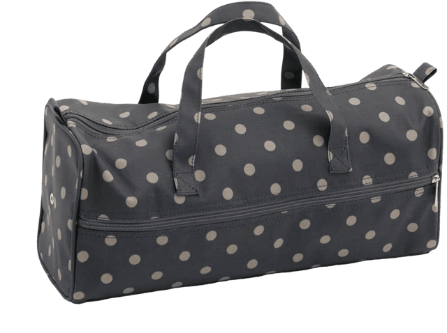 Regular Charcoal Polka Dot Holdall