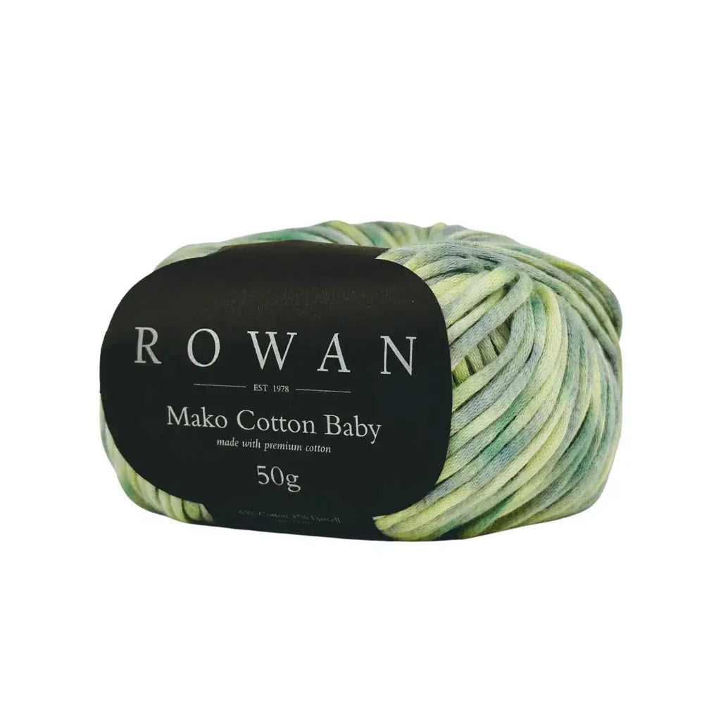 Rowan Mako Cotton Baby Aran- Lime Mix 1006