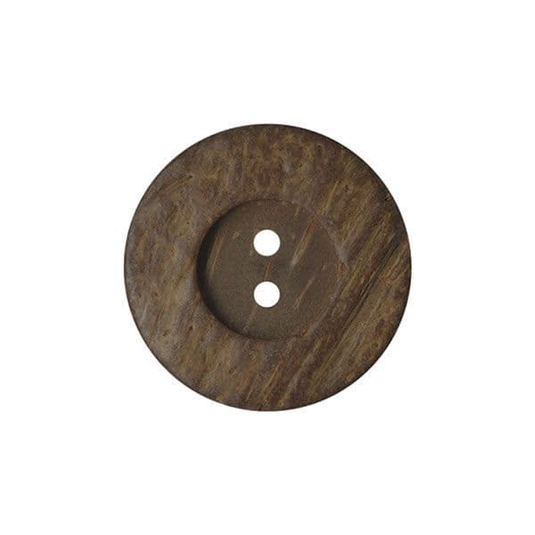 Set of 2 Wooden Round Buttons 20mm