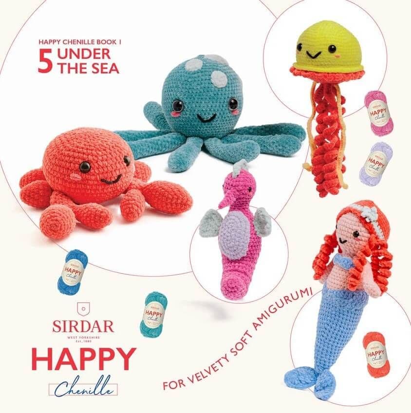 Sirdar Happy Chenille Pattern Book - Under the Sea