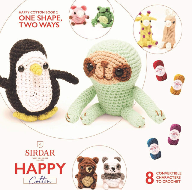 Sirdar Happy Cotton Pattern Book  - One Shape Two Ways Book 2