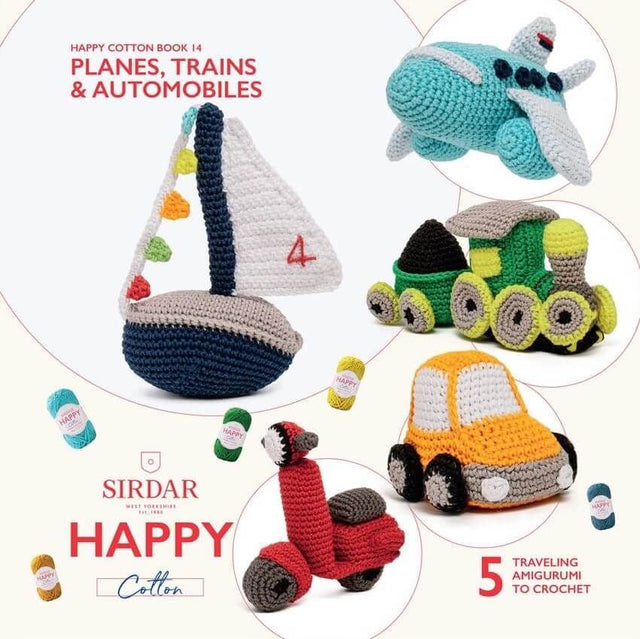 Sirdar Happy Cotton Pattern Book - Planes, Trains & Automobiles