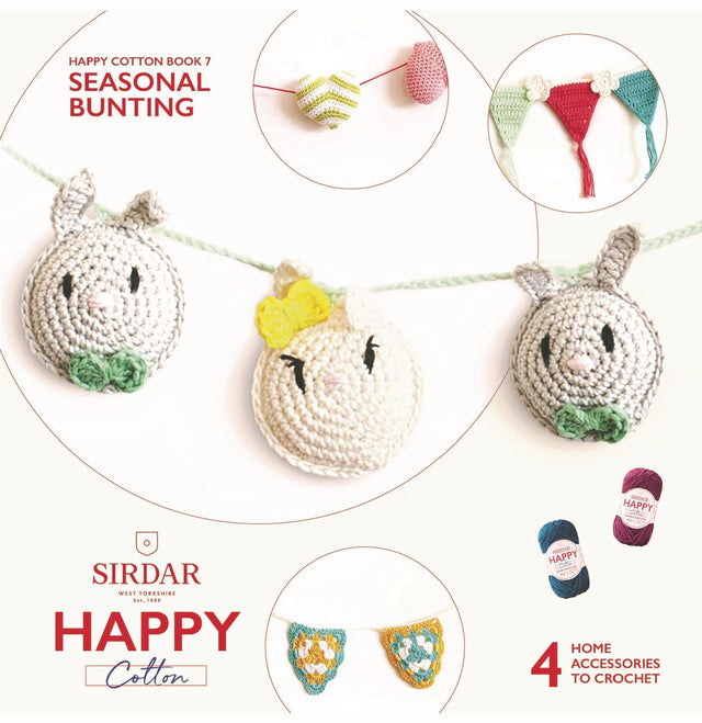 Sirdar Happy Cotton Pattern Book - Seasonal Bunting Book 1