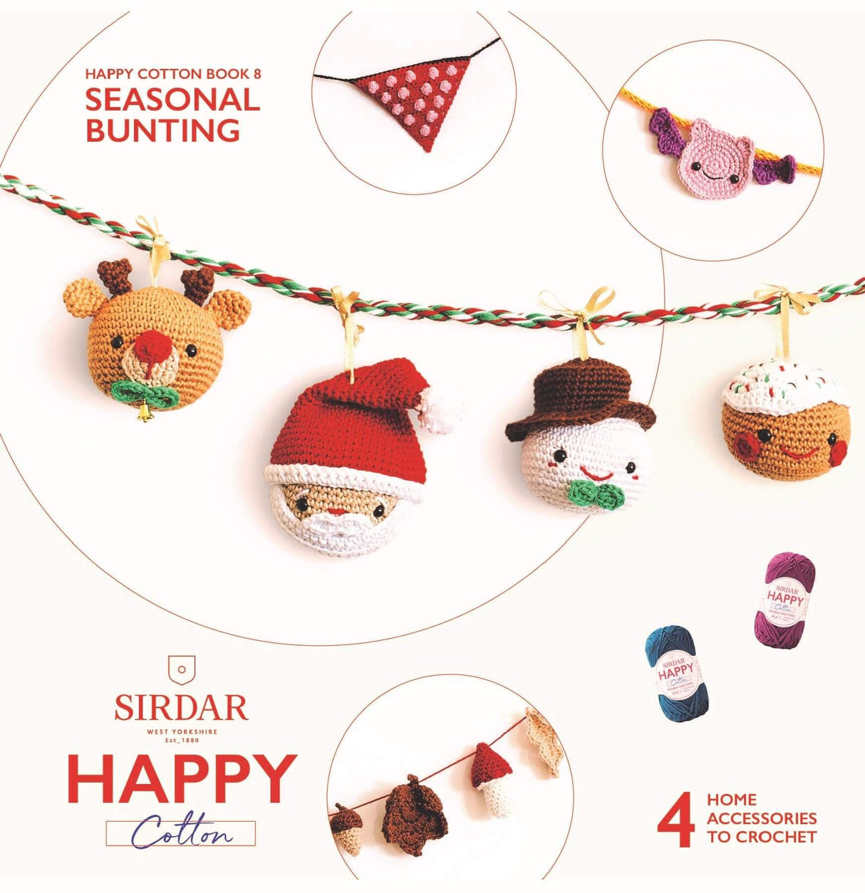 Sirdar Happy Cotton Pattern Book - Seasonal Bunting Book 2