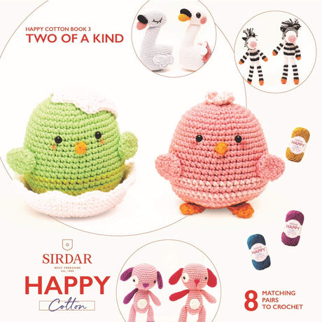 Sirdar Happy Cotton Pattern Book - Two of a Kind Book 1