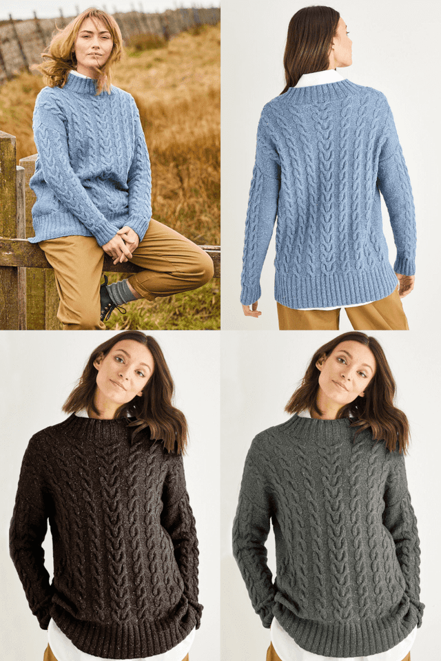 Sirdar Haworth Tweed DK Jumper Pattern 10153