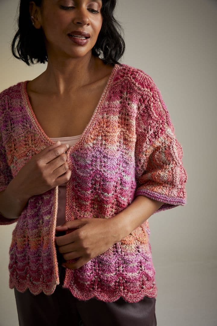 Sirdar Jewelspun Aran Caridgan Pattern 10715