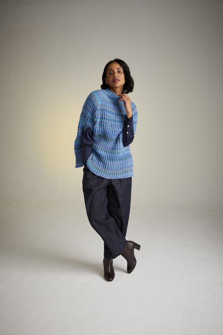 Sirdar Jewelspun Aran Poncho Pattern 10721