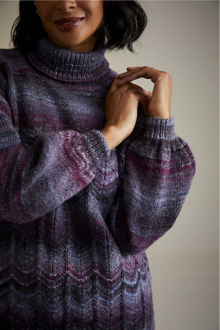 Sirdar Jewelspun Aran Sweater Pattern 10713