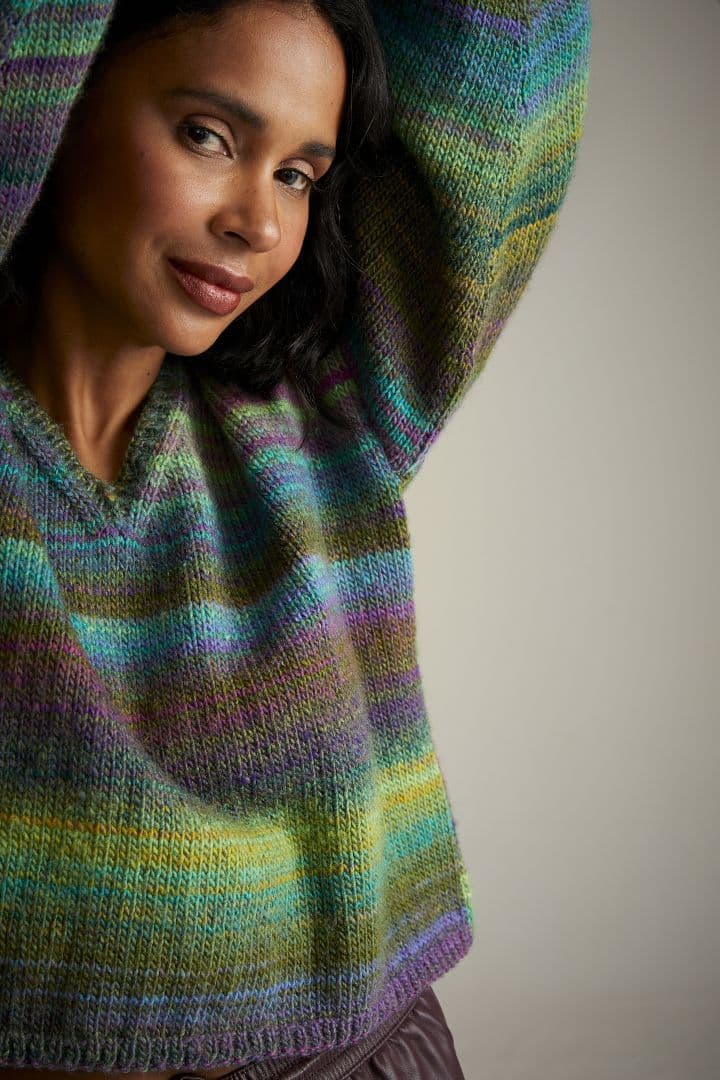 Sirdar Jewelspun Aran Sweater Pattern 10718