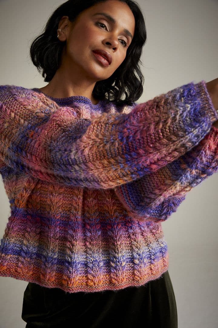 Sirdar Jewelspun Aran Sweater Pattern 10719