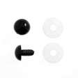 Solid Black Safety Eyes 9mm - Set of 2