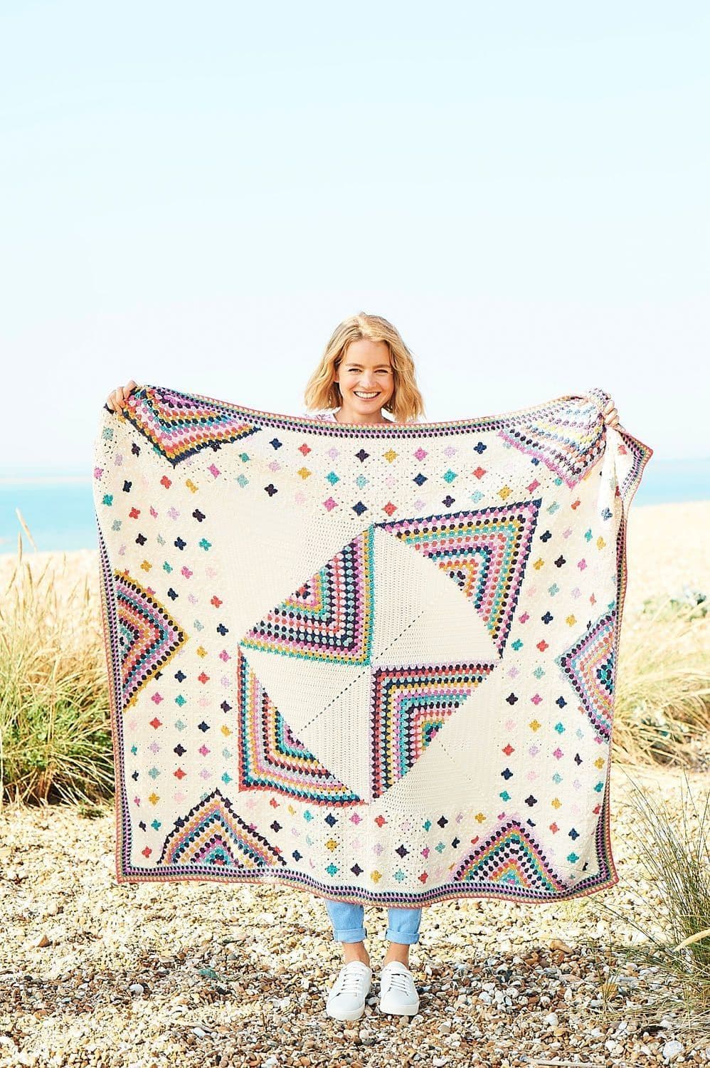 Stylecraft Bellissima DK Celebration Blanket Pattern 9834 - PDF Download