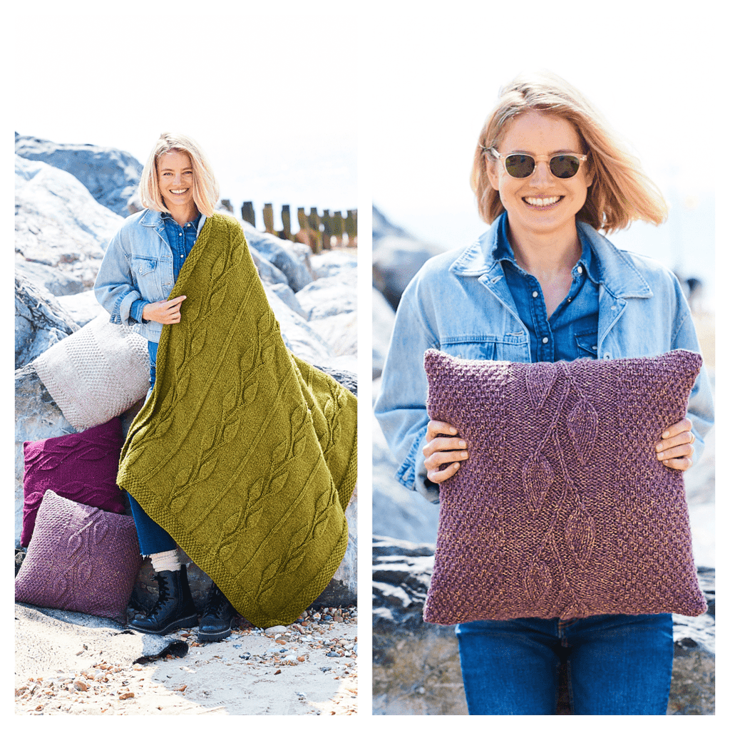 Stylecraft Fusion Chunky Blanket & Cushion Pattern 9944 - PDF Download