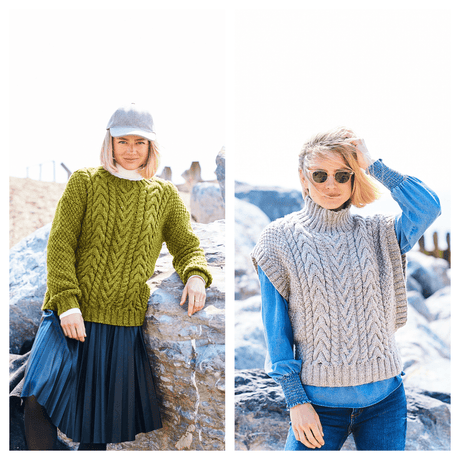 Stylecraft Fusion Chunky Sweater & Tank Top Pattern 9941 - PDF Download