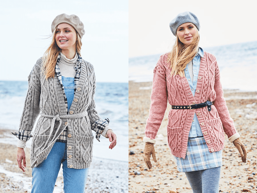 Stylecraft Highland Heathers Aran Cardigan Pattern 9872 - PDF Download