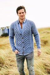 Stylecraft Highland Heathers Aran Cardigan Pattern 9876 - PDF Download