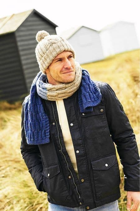 Stylecraft Highland Heathers Aran Scarf & Hat Pattern 9878 - PDF Download