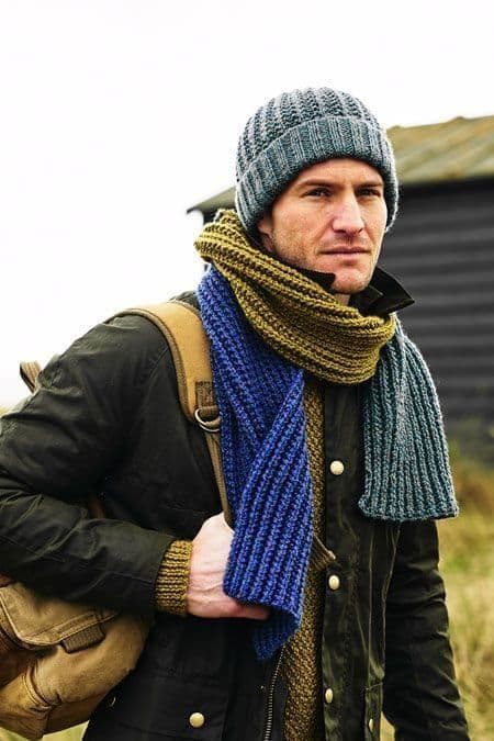 Stylecraft Highland Heathers Aran Scarf & Hat Pattern 9878 - PDF Download