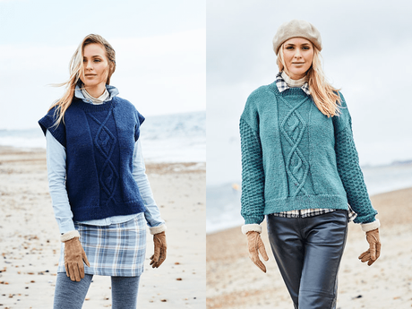 Stylecraft Highland Heathers Aran Sweater Pattern 9874 - PDF Download