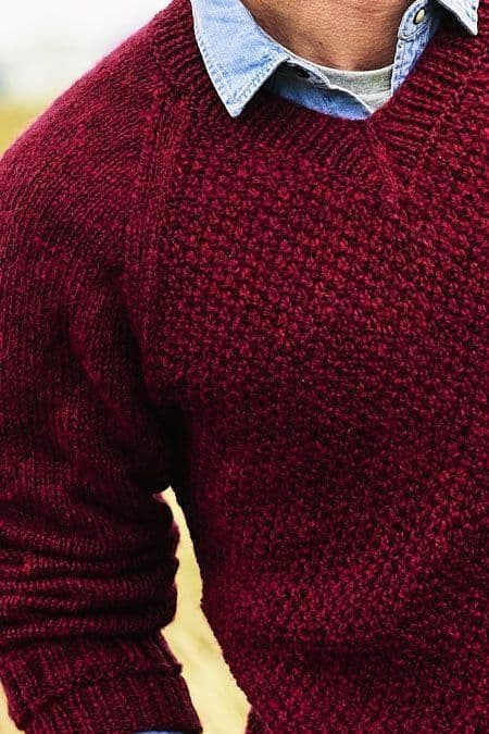 Stylecraft Highland Heathers Aran Sweater Pattern 9877 - PDF Download