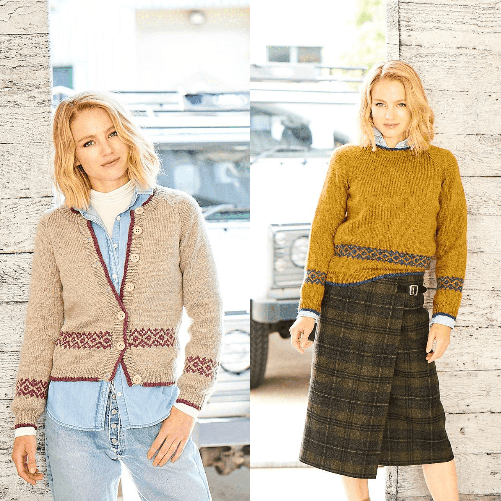 Stylecraft Highland Heathers DK Sweater & Cardigan Pattern 9794 - PDF Download