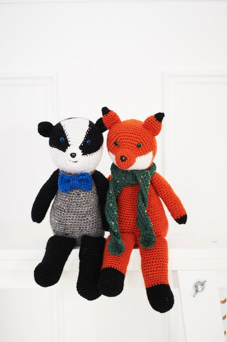 Stylecraft Life DK Woodland Toys Fox & Badger Pattern 9665 - PDF Download