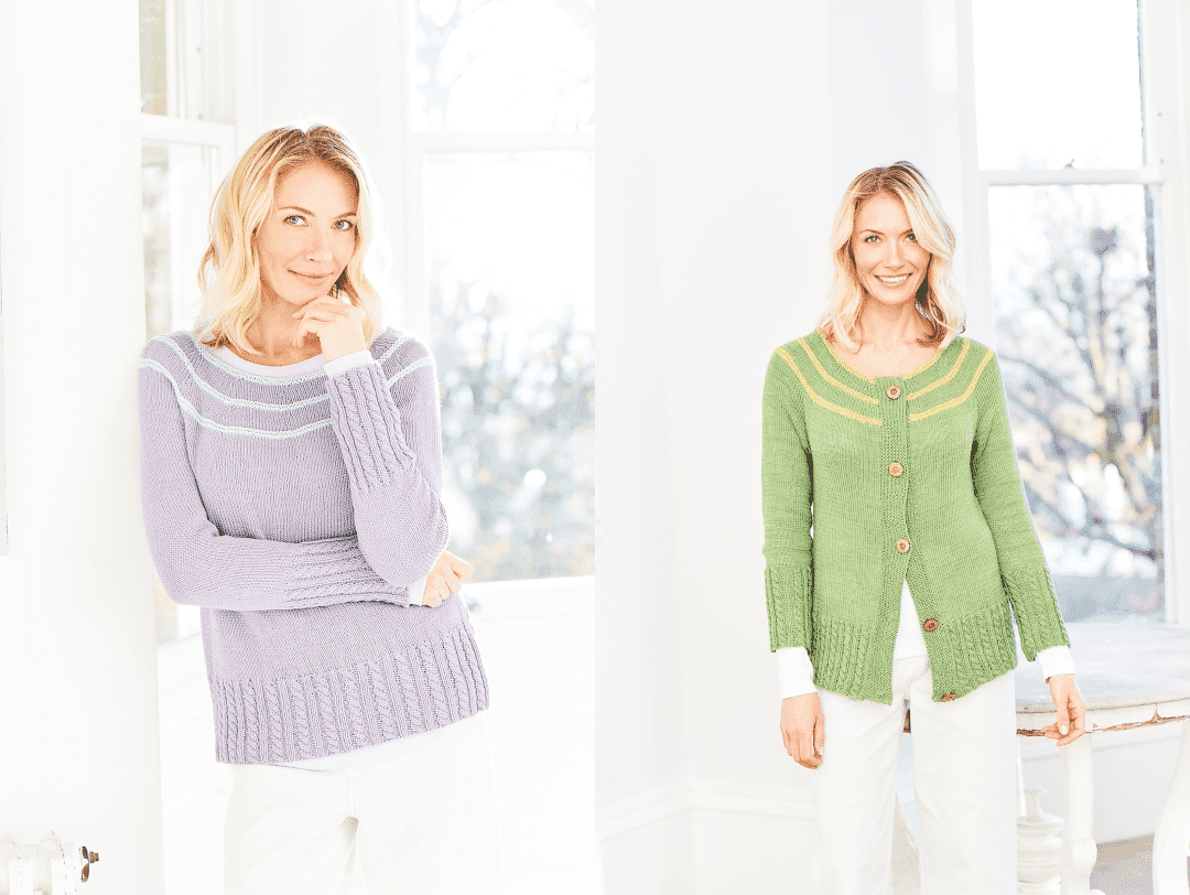 Stylecraft Naturals Bamboo Cotton DK Cardigan & Sweater Pattern 9755 - PDF Download