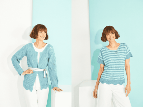 Stylecraft Naturals Bamboo Cotton DK Cardigan & Tee Pattern 9916 - PDF Download