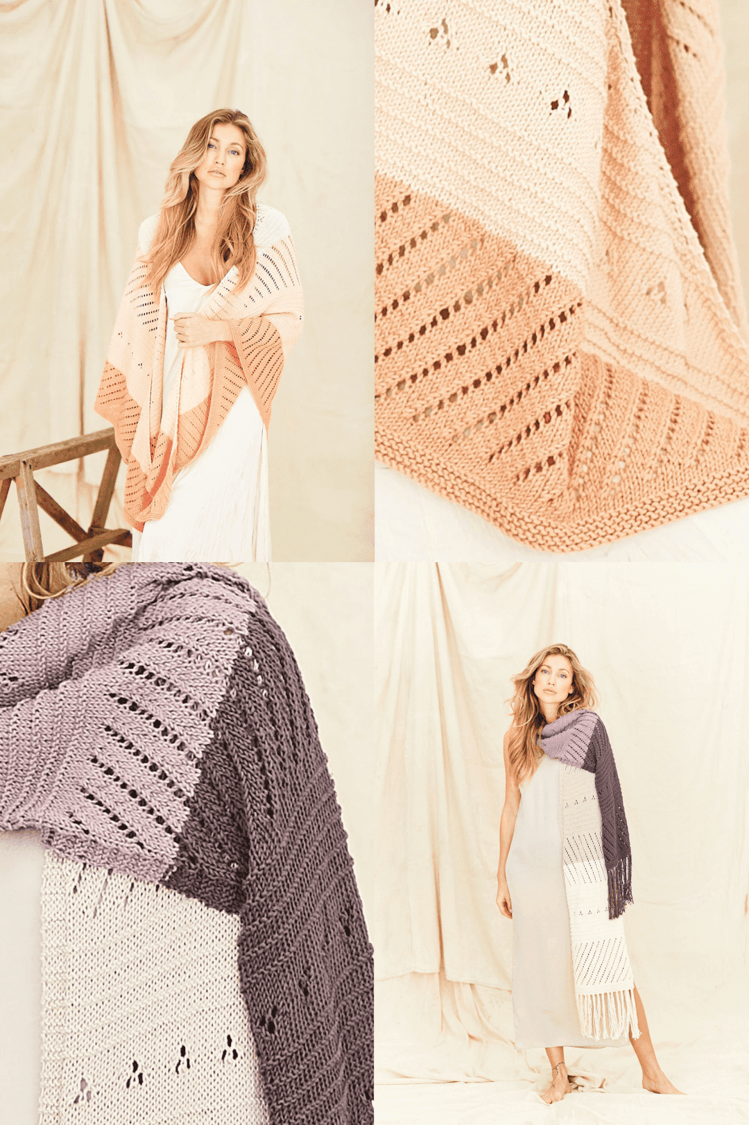 Stylecraft Naturals Organic Cotton Shawl Pattern 9836 - PDF Download