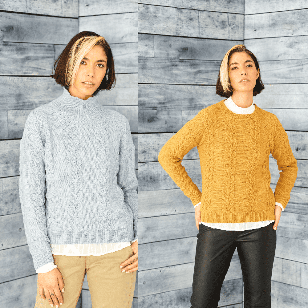 Stylecraft ReCreate DK Sweater Pattern 9859 - PDF Download