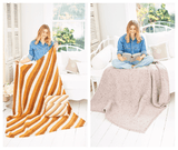 Stylecraft Special Chunky / XL Tweed Blankets & Cushion [Pattern 9936] - PDF Download