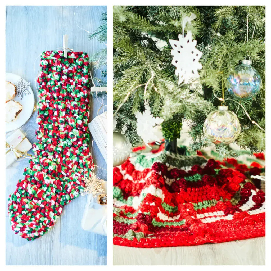 Stylecraft Winter Magic XL Crocheted Christmas Stocking Pattern 10030 - PDF