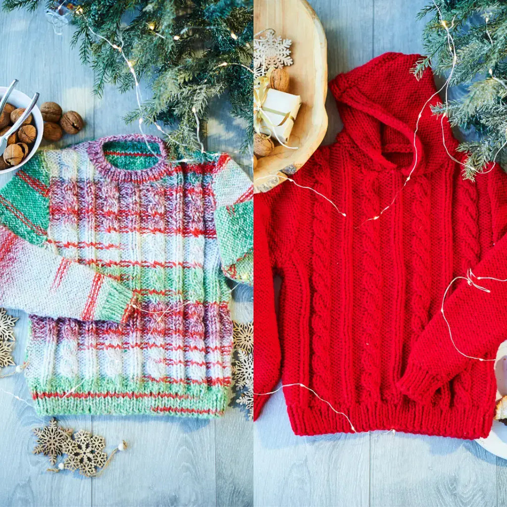 Stylecraft Wonderland Christmas Sweater & Hoodie Pattern 10028 - PDF