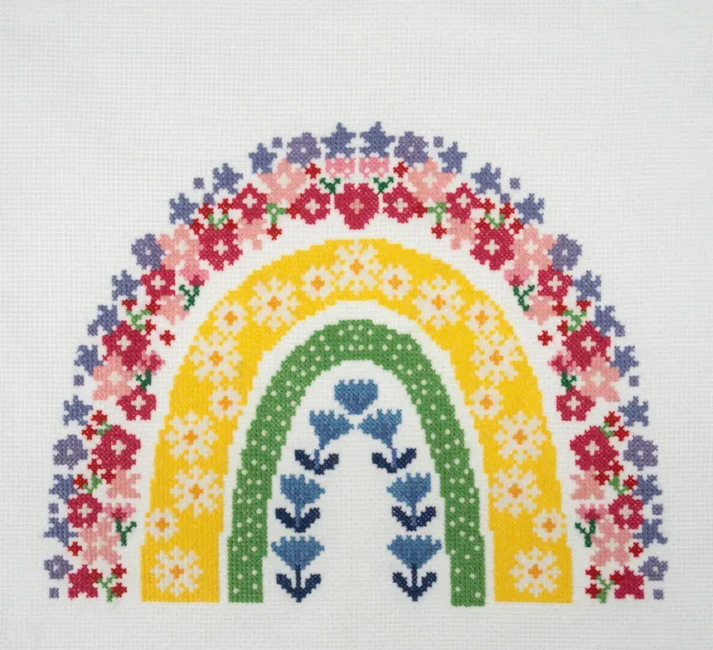 Trimits Counted Cross Stitch Kit - Rainbow 36 x 36cm