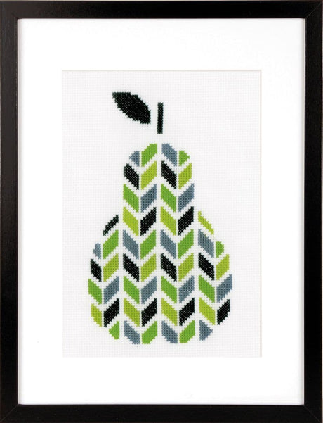 Vervaco Pear Counted Cross Stitch Kit 5.6" x 8.8"