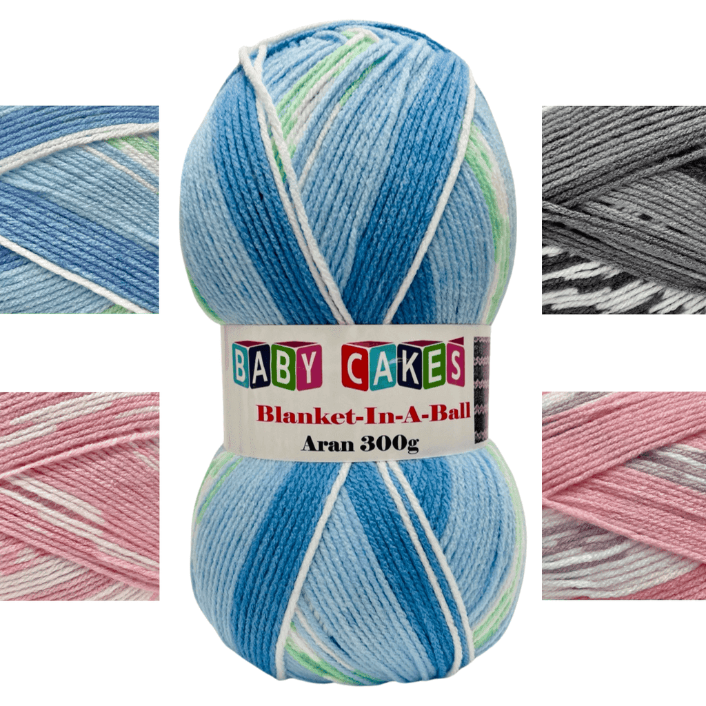 Woolcraft Baby Cakes Blanket in a Ball Aran 300g